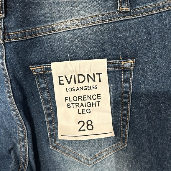 EVIDNT Los Angeles Women's Denim Florence Straight Jeans NWT 28 - Picture 5 of 5